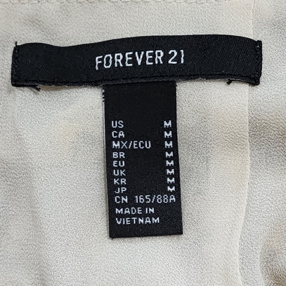 Forever 21 Yellow and Cream Boho Mini Dress - Picture 4 of 4